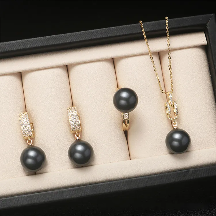 AKOYA PEARL JEWELRY SET (NECKLACE, RING, EARRINGS)