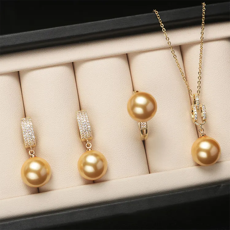 AKOYA PEARL JEWELRY SET (NECKLACE, RING, EARRINGS)