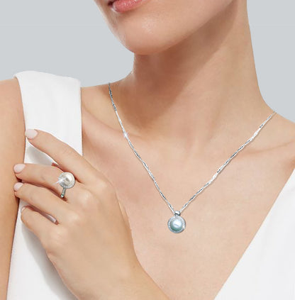 Radiant Pearl Set : Inspire Your Look with a Gorgeous 925 Sterling Silver Jewelry Set