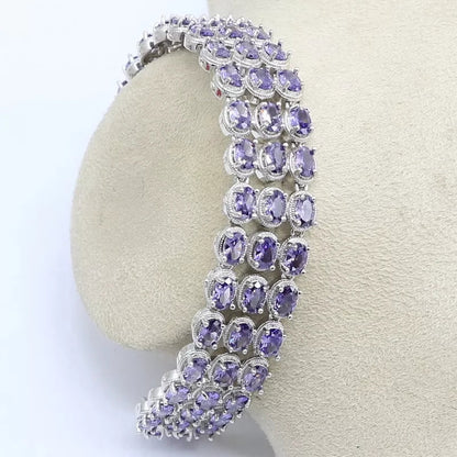 Ethereal Lavender Zircon 925 Jewelry Set