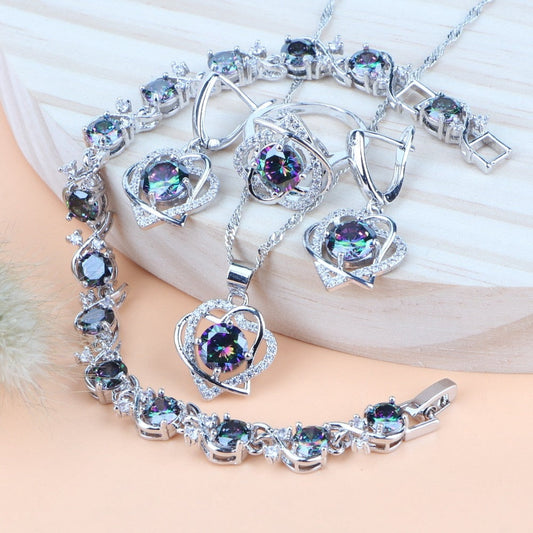 Zircon Silver Jewelry Set ZS002