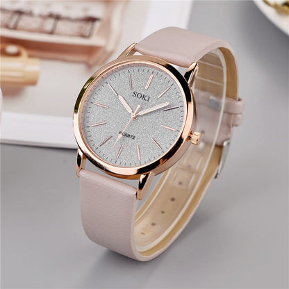 2pcs Set Womens Watches Set Ladies Fashion Watch New Simple Casual Womens Analog WristWatch Bracelet Gift Reloj Mujer