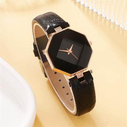 5pcs Set Watches Set Luxury Rhinestone Women Fashion Elegant Wristwatch Quartz Watch For Girl Ladies Clock Relogio